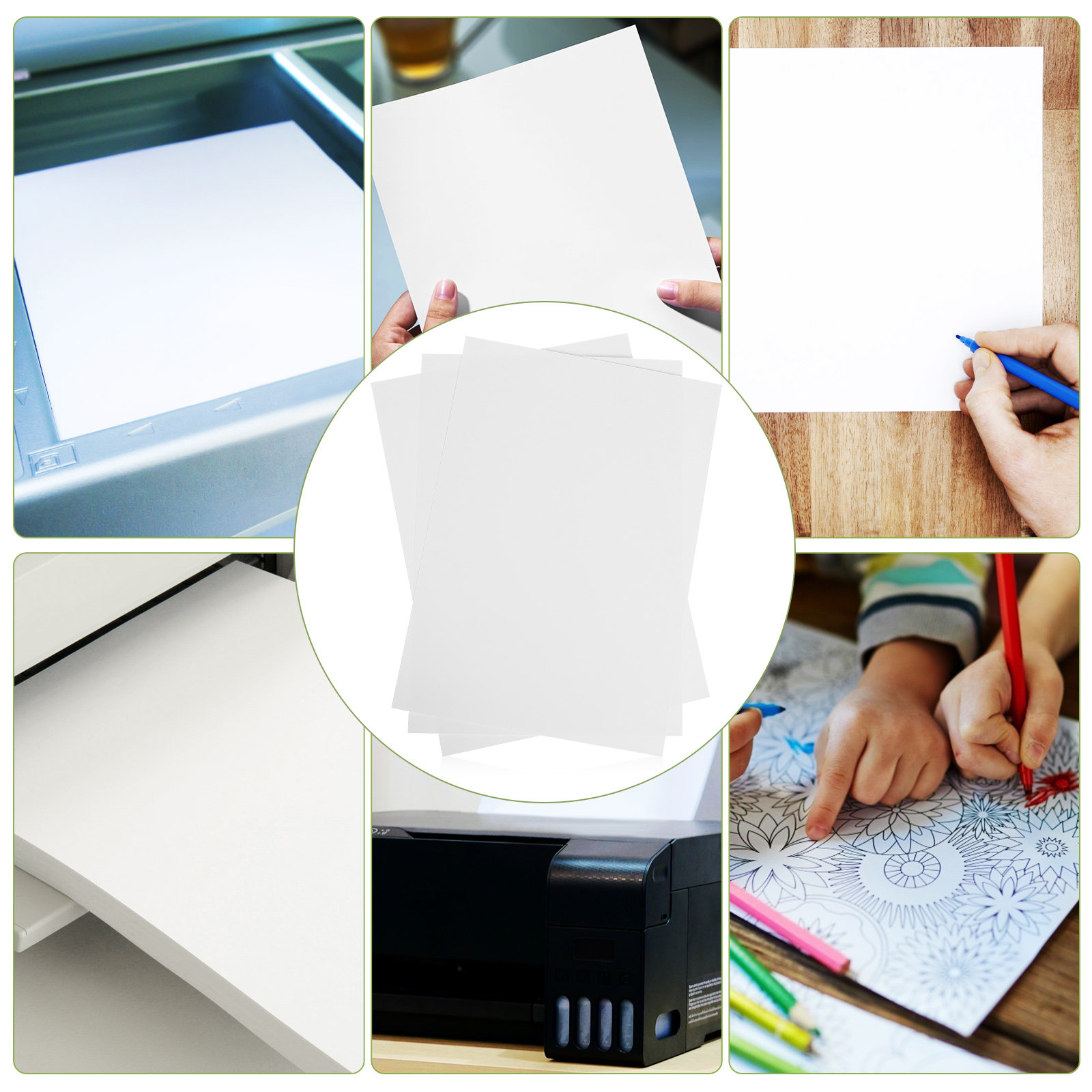Laser Printer Home - 100 feuilles de papier A4 vierge