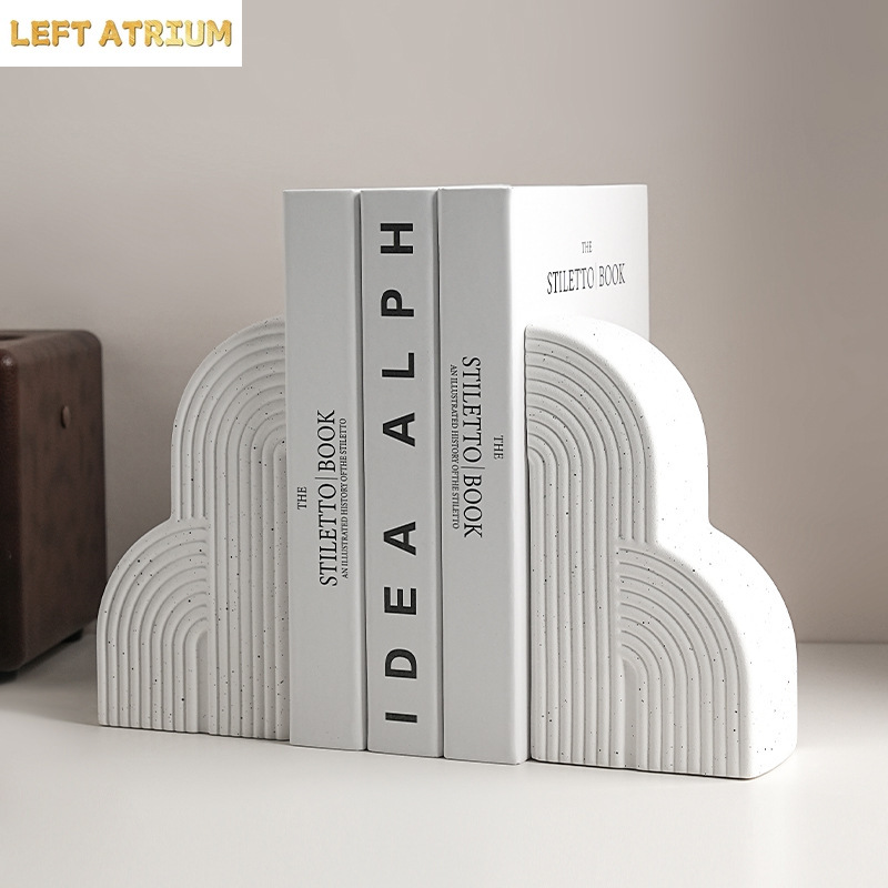 Home Office Architecture - Serre-livres nordiques en céramique pour la