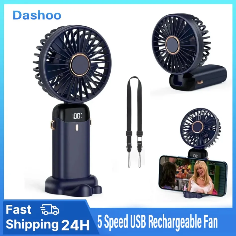 Usb Desk Fan - Mini ventilateur portatif pliable, bureau d'extérieur