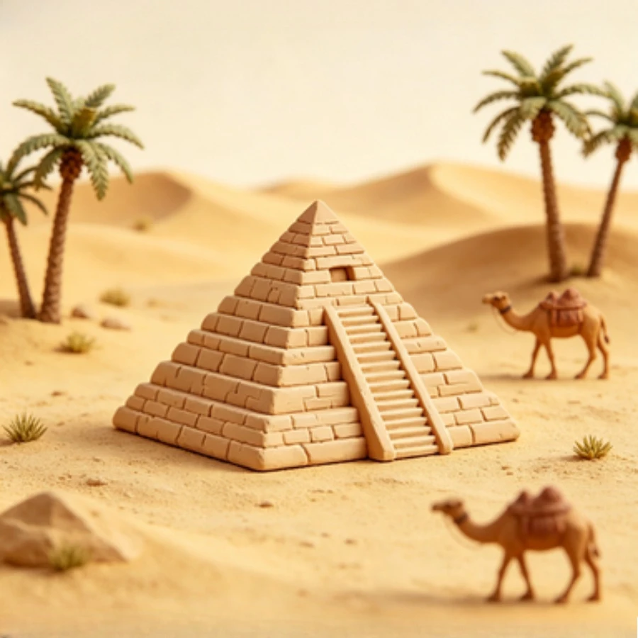 Home Office Architecture - Modèle de pyramide égyptienne, miniature imprimée