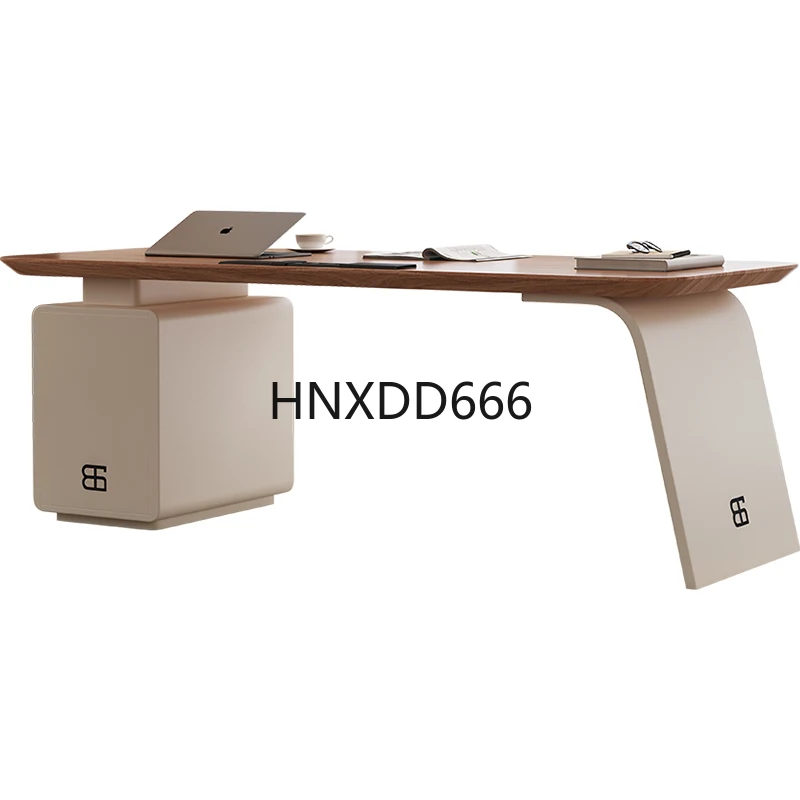 Home Office Work Table - Bureau en bois massif pour ordinateur