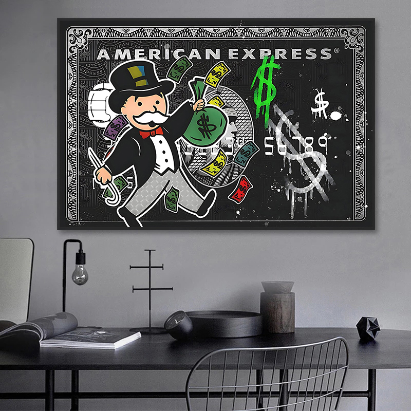 Home Office Background - 1 pièce sans cadre, Alec Monopoly