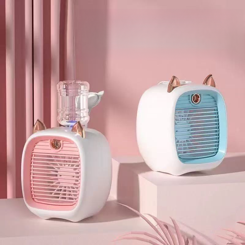 Usb Desk Fan - Ventilateur climatiseur portable mini, ventilateur électrique,