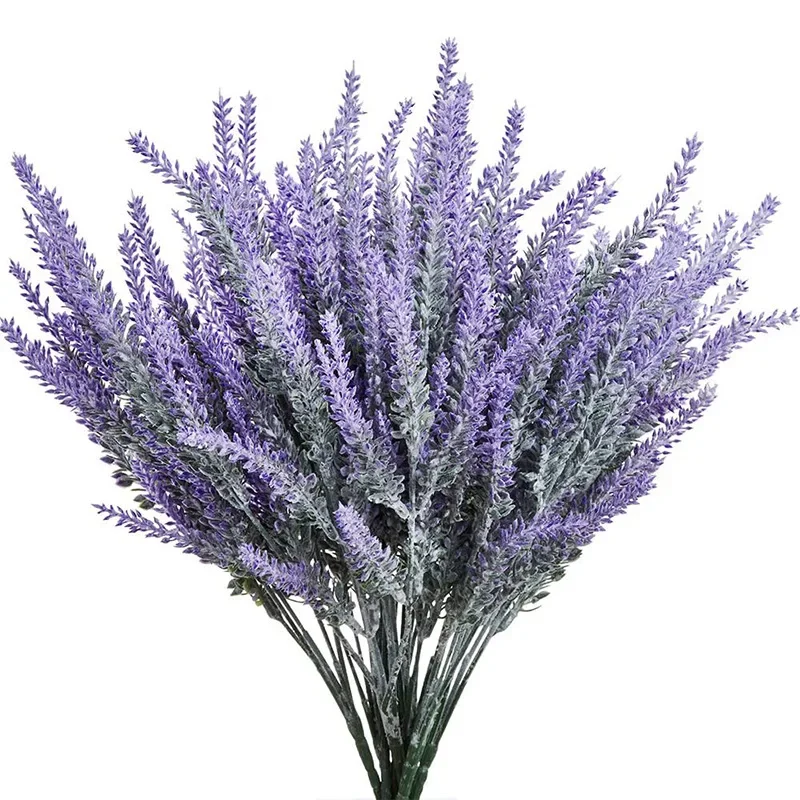 Home Office Layout - Bouquet de fleurs de lavande artificielles