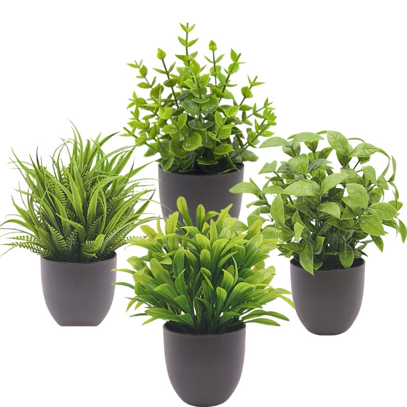 Home Office Layout - Plante verte artificielle, bonsaï, décoration intérieure
