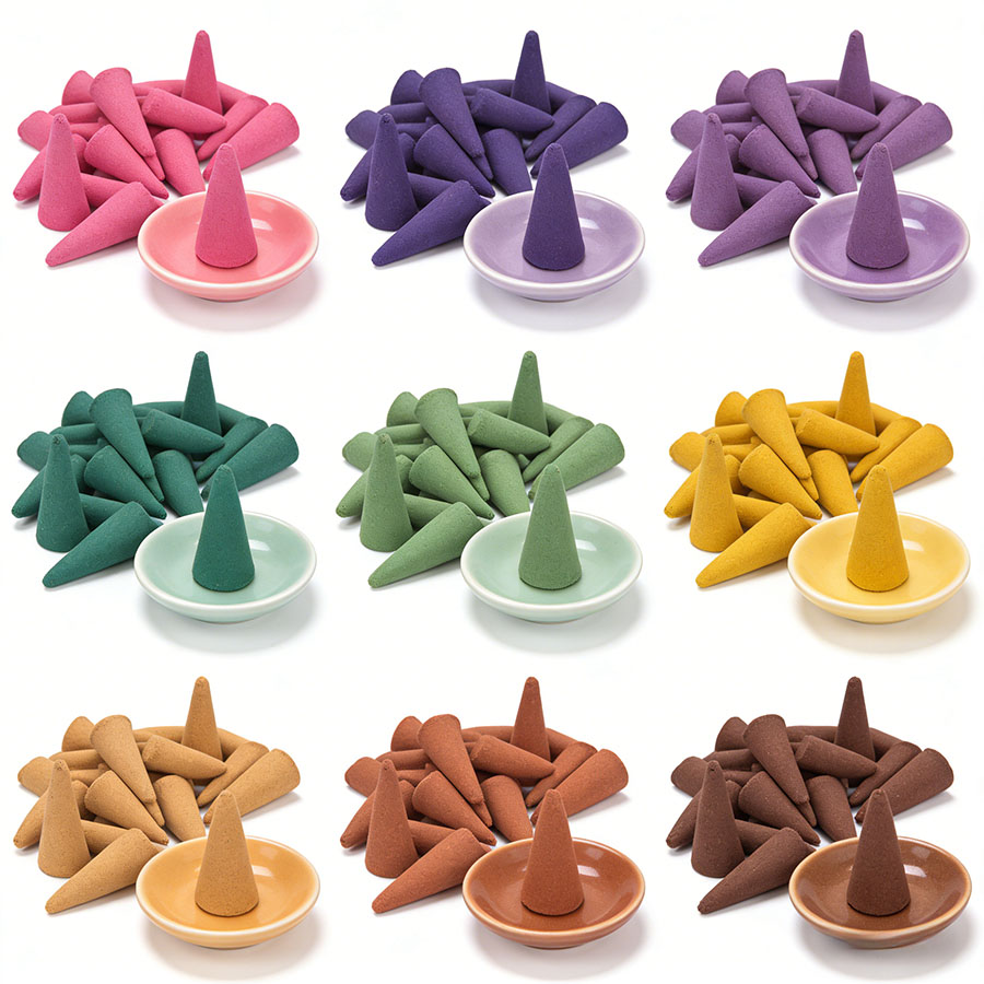 Home Office Yoga Room - Assortiment de cônes et de pastilles