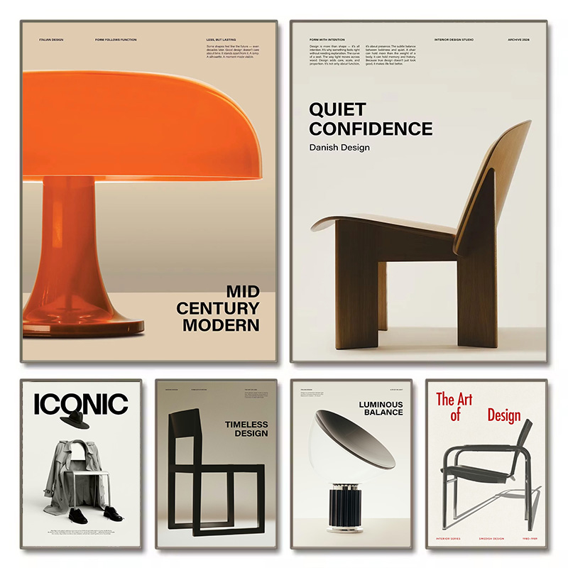 Affiche d'exposition de chaise - Home Office Minimalist avis et prix