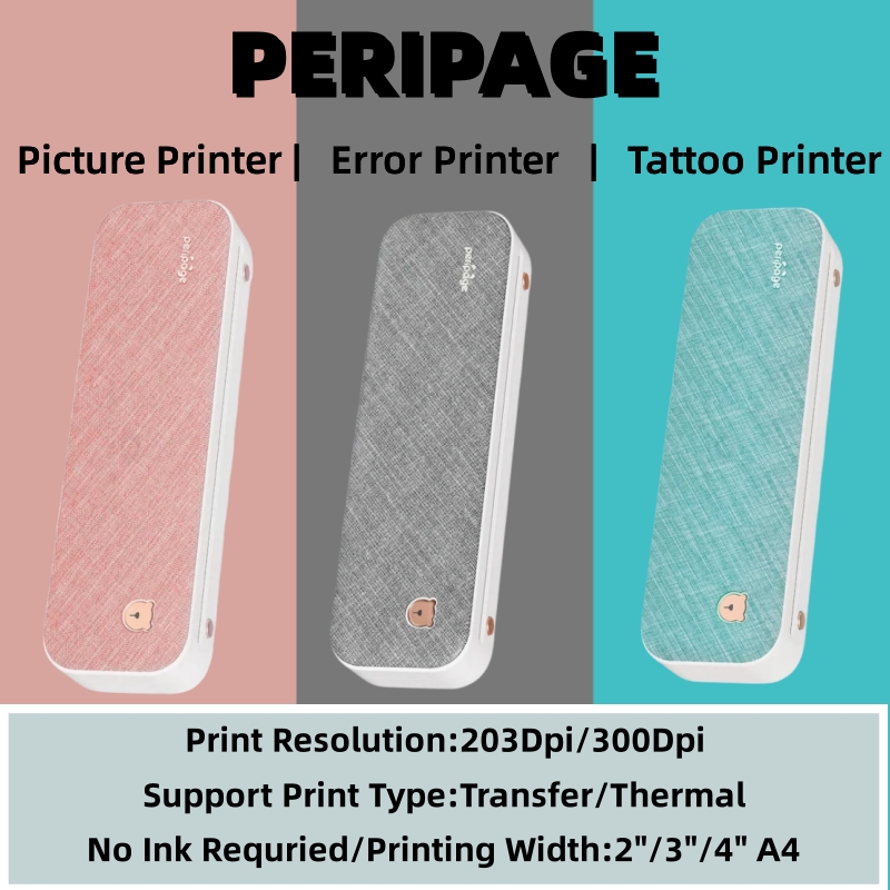 Peripage-Mini imprimante de ta - Laser Printer Home avis et prix