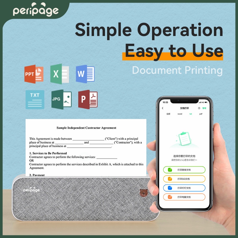 Peripage-Mini imprimante de ta - Laser Printer Home avis et prix