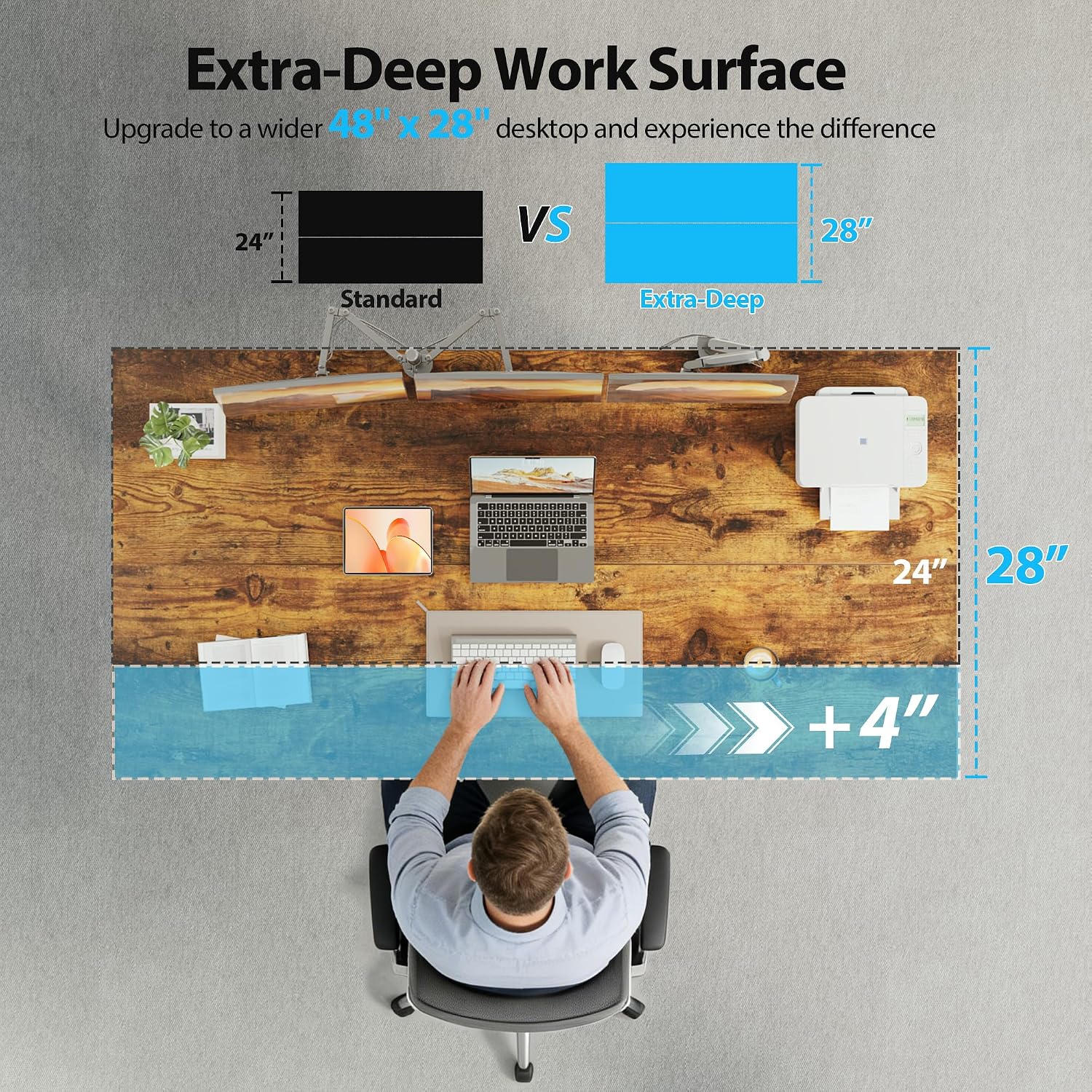 Bureau électrique réglable en  - Home Office Work Table avis et prix