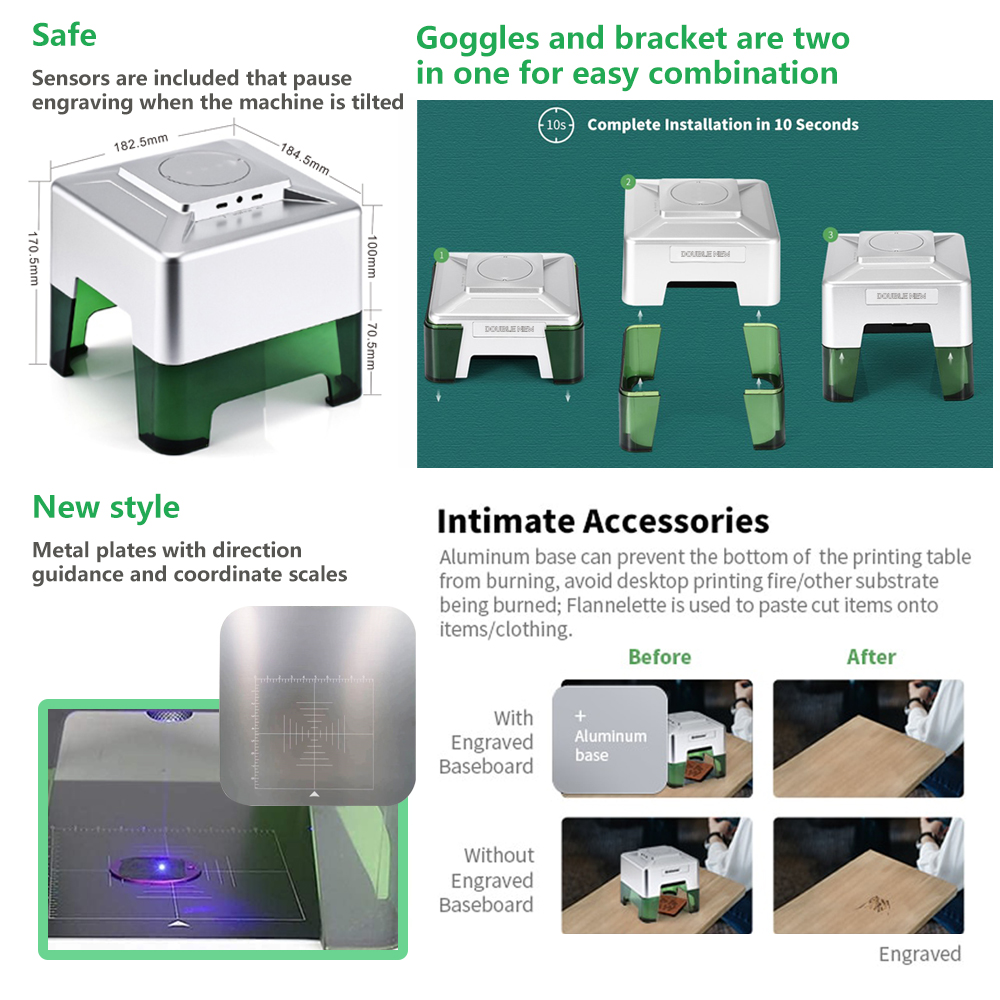Mini graveur laser 3W portable - Laser Printer Home avis et prix