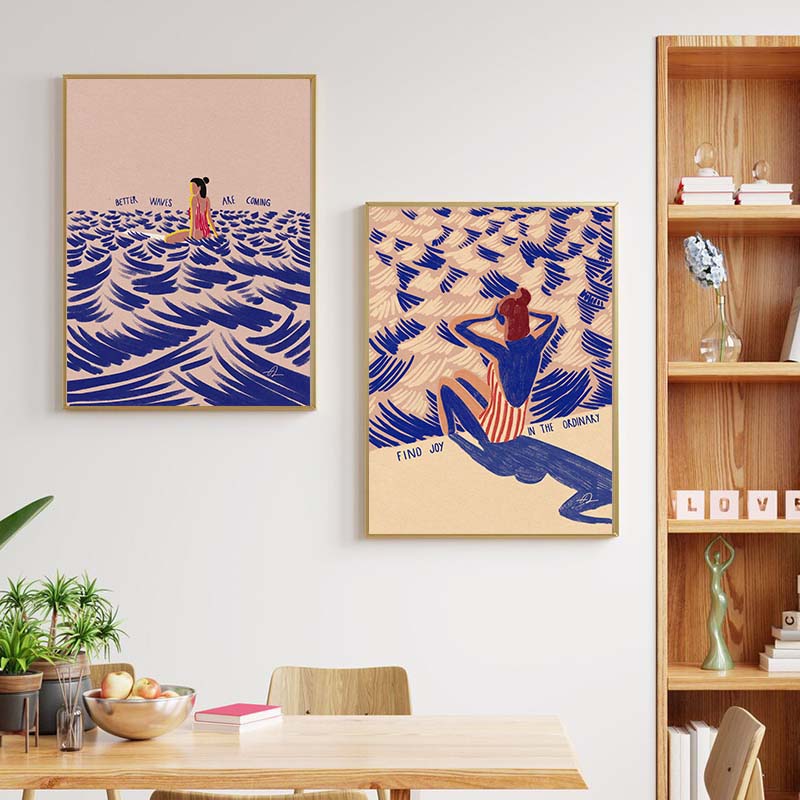 Affiche sur toile avec impress - Home Office Minimalist avis et prix