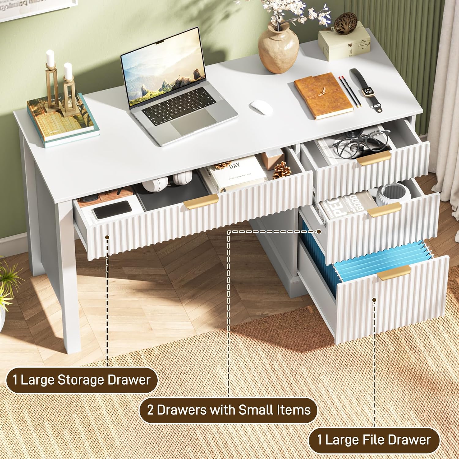 Bureau d'ordinateur en bois à  - Home Office L Shaped Desk avis et prix