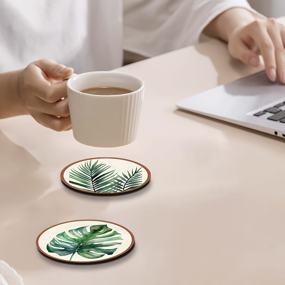 5 pièces Sous-verres en bois à - Home Office Layout avis et prix