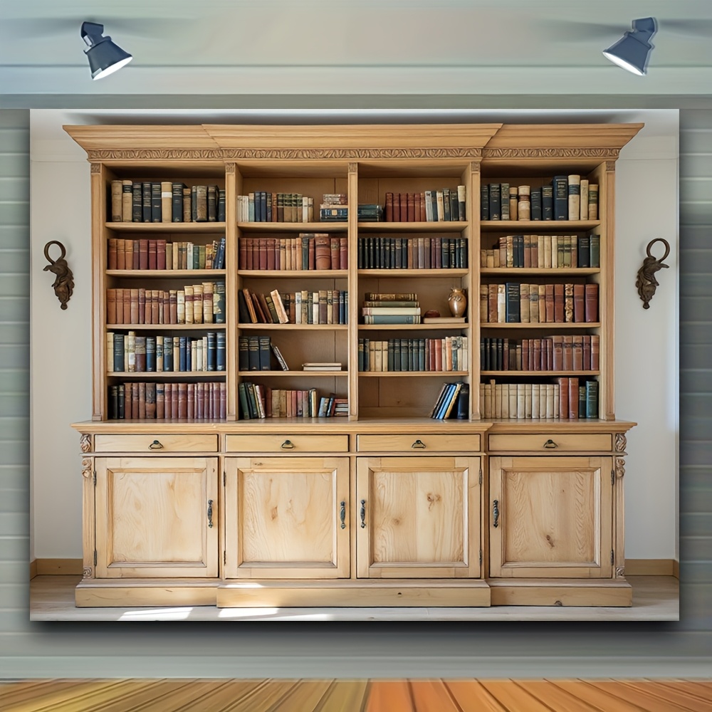 1 bibliothèque élégante en boi - Home Office Background avis et prix
