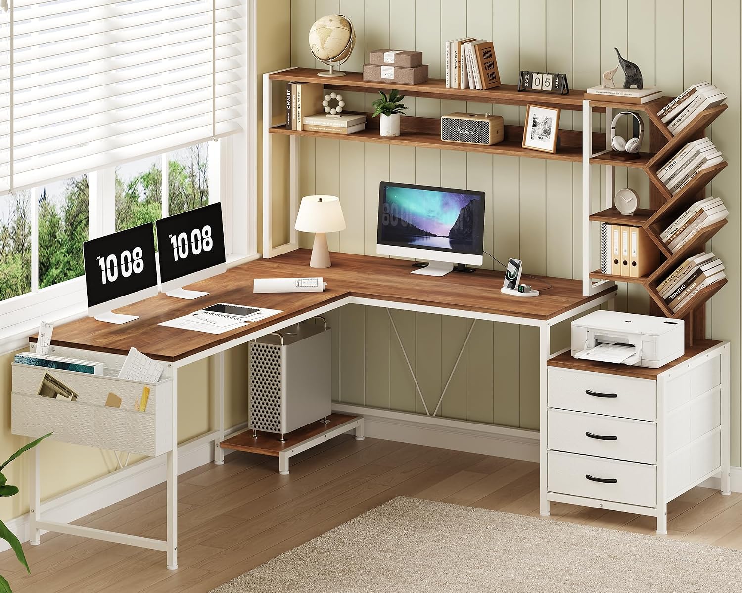Bureau en L de 63 pouces avec  - Home Office L Shaped Desk avis et prix